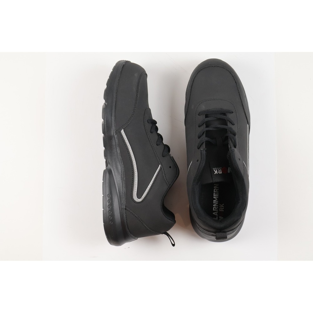 Larnmern Work Safety Shoes Steel Toe Sneakers Black Solid US 9 NEW